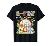 El Primer cumpleaños de G-Pop of The Wild One Safari Jungle Animal Camiseta