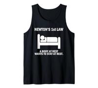 El Primer Humor de la Ley de Newton para Nerds y Estudiantes de la Ciencia Camiseta sin Mangas