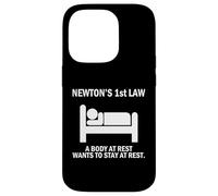 El Primer Humor de la Ley de Newton para Nerds y Estudiantes de la Ciencia Carcasa para iPhone 14 Pro