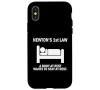 El Primer Humor de la Ley de Newton para Nerds y Estudiantes de la Ciencia Carcasa para iPhone X/XS