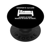 El Primer Humor de la Ley de Newton para Nerds y Estudiantes de la Ciencia PopSockets PopGrip Adhesivo