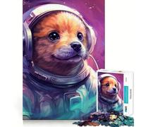 El Primer Rompecabezas Wuff Astronauta de 1000 Piezas para Adolescentes Puzzle Wise Think Toy Simple Fun Tight Cut Santa Wish Pick 38x52cm