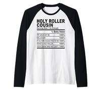 El primo rodillo santo hecho nutricional divertido primos hombres mujeres Camiseta Manga Raglan