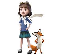 El Principito Figura niña y Zorro, Color (Bunt) (Hape 824761)