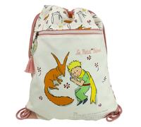 El Principito- Mochila Saco, Mochila con Cuerdas, Bolsa extraescolares, Little Prince, Color Beige, Producto Oficial (CyP Brands)