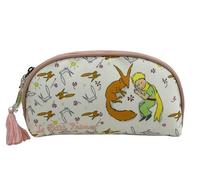 El Principito-Neceser Media Luna, Bolsa de Aseo, Accesorio Bolso, Complemento Viaje, Color Beige, Producto Oficial, Semillas de Rosa (CyP Brands)