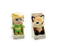 El Principito - Peluche Personajes de la película "El Principito" El Principito 24 Centímetros y El Zorro 20 Centímetros - Calidad Super Soft (Pack El Principito y Zorro en caja con Display)