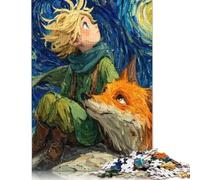 El Principito Puzzle para Adultos 300 Piezas Juego De Rompecabezas EduGatoional Game para Decoración del Hogar Cumpleaños Stress Relief Toy 300pcs (40x28cm)