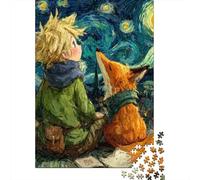 El Principito Puzzles 1000 Piezas para Adultos Cumpleaños Juego De Rompecabezas Juegos EduGatoivos Decoración Stress Relief Toy 1000pcs (75x50cm)