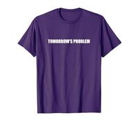 El Problema del mañana Camiseta, Hombre, Morado, M