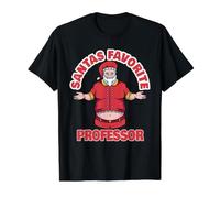 El Profesor Favorito de Papá Noel - Funny Professor Christmas Camiseta gráfica económica, Hombre, Negro, L