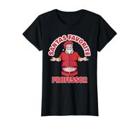El Profesor Favorito de Papá Noel - Funny Professor Christmas Camiseta gráfica económica, Mujer, Negro, L
