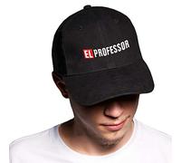 El Professor Money Heist Béisbol Delta Cap Ajustable Unisex Original Bordado Urbano Logo