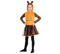 El programa con el ratón - Vestido de ratón para niños - Talla Niños: 128 - Disfraz para carnaval, Halloween y fiesta temática