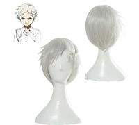 El Prometido Neverland Norman Cosplay Peluca Anime Yakusoku No Neverland Plateado Blanco Cosplay Peluca 22194 Norman Cosplay