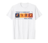 El pronóstico de Hoy es el campeón de Jugadores de Tenis de Mesa de Ping Pong Camiseta gráfica económica