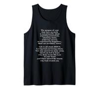 El propósito de tu tiempo aquí La vida es todo acerca de Jesús Camiseta sin Mangas