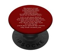 El propósito de tu tiempo aquí La vida es todo acerca de Jesús PopSockets PopGrip Adhesivo