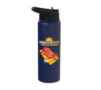 El protector solar es para dejar de fumar, dijo mi futuro dermatólogo Stainless Steel Insulated Water Bottle