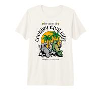 El Pueblo de Country Club Hills Manatí Alligator Design Camiseta Premium