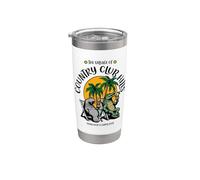 El pueblo de Country Club Hills Manatí Alligator Design Vaso térmico de acero inoxidable de doble pared