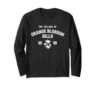 El pueblo de Orange Blossom Hills Palm Trees Design Manga Larga