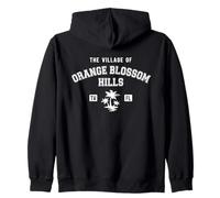 El pueblo de Orange Blossom Hills Palm Trees Design Sudadera con Capucha