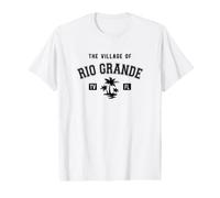 El Pueblo de Río Grande Estilo Clásico Palmeras Diseño Camiseta gráfica económica