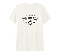 El Pueblo de Río Grande Estilo Clásico Palmeras Diseño Camiseta Premium