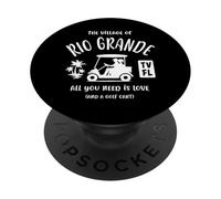 El pueblo de Río Grande TV FL Diseño de carrito de golf PopSockets PopGrip Adhesivo