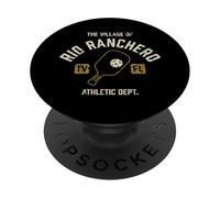 El pueblo de Río Ranchero Pickleball Diseño envejecido PopSockets PopGrip Adhesivo