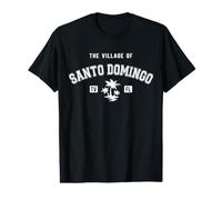 El Pueblo de Santo Domingo Estilo Clásico Palmeras Diseño Camiseta gráfica económica