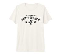 El Pueblo de Santo Domingo Estilo Clásico Palmeras Diseño Camiseta Premium