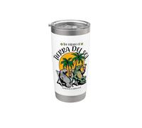 El pueblo de Tierra Del Sol TV Manatí Diseño Cocodrilo Vaso térmico de acero inoxidable de doble pared