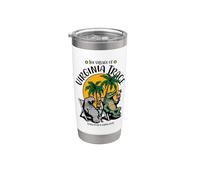 El pueblo de Virginia Trace TV Manatí Diseño de cocodrilo Vaso térmico de acero inoxidable de doble pared