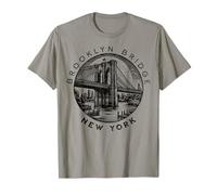 El puente de Brooklyn de la Gran Manzana es Retro Vintage de Nueva York Camiseta