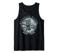El puente de Brooklyn de la Gran Manzana es Retro Vintage de Nueva York Camiseta sin Mangas