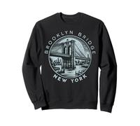 El puente de Brooklyn de la Gran Manzana es Retro Vintage de Nueva York Sudadera