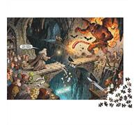 El Puente de Khazad-dûm colapsa Puzzle De Madera Impermeable Puzzles De 1000 Piezas Regalos para Adultos Colorido Rompecabezas Juegos Educativos