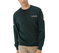 EL Pulpo Sudadera Estampado Triple Logo Desgastado Verde Botella Sudadera Unisex Adulto (Pack de 1)