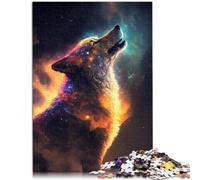 El puzle de 1000 piezas "Lone Wolf Space" para adultos con corte de precisión de 26 x 38 cm para toda la familia a partir de 14 años.