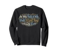 El Que Encuentra una Esposa Encuentra Algo Bueno Proverbios 18:22 Sudadera