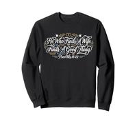 El Que Encuentra una Esposa Encuentra Algo Bueno Proverbios 18:22 Sudadera