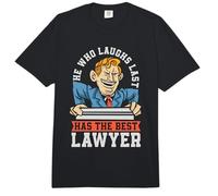 El Que ríe último Tiene el Mejor Abogado de Divorcio Comfort Colors Adult Heavyweight T-Shirt