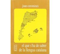 El que s'ha de saber de la llengua catalana