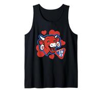 El Queso de Vaca Que ríe Amor Corazones Día de San Valentín Camiseta sin Mangas
