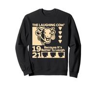 El Queso de Vaca Que ríe es Mejor reír Retro Sudadera