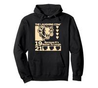 El Queso de Vaca Que ríe es Mejor reír Retro Sudadera con Capucha