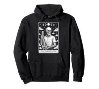 El quiropráctico Quiropráctico Espina Vertebral Esqueleto Tarot Card Sudadera con Capucha