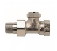 El radiador de Honeywell, con el accesorio Verafix de 1/2 paso niquelado con drenaje, V2400D0015